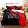 Juego de tres piezas 3D digital nuevo estampado de patrón de control de juego 3D ropa de cama comercio exterior textil para el hogar venta al por mayor transfronteriza
