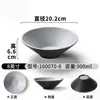 Vajilla de Melamina Xiangyuan Bol Grande Tienda de Fideos Patrón de Piedra Escarchada Bol para Fideos Hot Pot Picante Bol para Sopa de Fideos de Arroz Bol Grande para Sopa