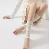 Calcetines de lana estilo ballet para mujer, calcetines finos de verano para apilar, calcetines hasta la pantorrilla para combinar con sandalias y chanclas