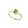 Anillo Huevo de Paloma Fangxing para Mujer, Plata de Ley S925, Retro Francés Europeo y Americano Nicho Lujo Ligero Verde Oliva Anillo Abierto para Dedo Índice