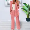 Primavera y Otoño 2026 Estilo Nuevo Moda Europea y Americana Color Sólido Ajuste Delgado Cárdigan Chaqueta Traje de Temperamento Conjunto de Traje para Mujer
