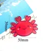 Nova Série Oceano Sereia Menina Peixe Fofa Coração Diversão Infantil Tapa Franja Acrílico Atacado