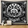 Tapeçaria Amazon Home Cross-border Bohemian Tapeçaria Decoração de Quarto Fase da Lua Pano Pendurado Pano Decorativo Tapeçaria de Caveira