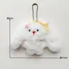 Pingente de Boneca Coelho de Pelúcia Fofo Desenho Animado Coelho de Orelha Longa Menina Coelho Pingente para Bolsa Chave