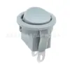 Interruptor Redondo Cinza Certificado ETL em Formato de Barco KCD11 de 2 Pinos e 2 Velocidades com Placa Deslizante Circular Superior