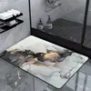 Alfombrilla de Suelo de Tierra de Diatomeas Ozom Export Más Vendida, Absorbente de Agua, Secado Rápido, Antideslizante, Alfombrilla para Pies, Lujo Ligero Oro-Mármol para Suelo de Baño
