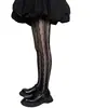 Medias Lolita Caladas Finas de Corazón para Verano Capa Base Medias de Red Medias de Encaje Calcetines para Mujer de ins