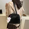 Bolsa de Gran Capacidad de Dibujos Animados Coreanos para Mujer 2025 Verano Nuevo Bolso de Hombro tipo Almohada Mochila para Estudiantes para Clase y Viajes