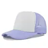 Gorra de malla de esponja logo personalizado gorra de béisbol color block comercio exterior transfronterizo visera protección solar gorra publicitaria impresión personalizada venta al por mayor