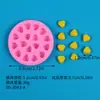 Molde de Silicona para Pastel Triángulo Queso Dibujos Animados Luna Estrellas Mini Pequeño Cono de Helado Decoración Molde de Silicona