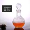 Venta al por mayor de fábrica botella de vino tinto botella para auto-elaboración botella tallada para almacenamiento de vino botella de vino artística imprimible