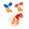 Tapones de silicona lavables TPE con cable para tapones de oído al por mayor tapones para oídos de natación y buceo tapones para oídos con forma de árbol de Navidad anti-ruido