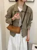 Cross2026 Otoño Nuevo Retro Mate Simple Gran Capacidad Bolso de Hombro Cruzado Individual para Mujer Versátil para Viajes Cotidianos Bolso de Axila