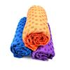 Toalla de yoga con diseño de lunares color ciruela, manta antideslizante de fibra ultrafina, toalla de yoga, manta absorbente de sudor, bolsa de malla gratis, tapete de tela gruesa para fitness