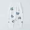 Pantalones de Bebé Primavera y Otoño de Cintura Alta que Protegen la Barriguita con Broches en la Entrepierna Pantalones Largos Pantalones de Otoño para Bebé Pantalones de Dormir Leggings de Polipropileno No Necesitan Quitarse