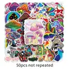 50 Adesivos de Desenho Animado de Cogumelos Coloridos, Planta, Bagagem, Adesivo à Prova d'Água para Grafite, Scooter, Computador, Tablet, Decoração para Copo de Água