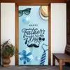 Cubierta de Puerta para el Día del Padre Transfronteriza Fiesta Festiva Tela Colgante de Puerta para Interiores y Exteriores Banner Vertical Bandera Banner de Puerta con Foto Personalizada