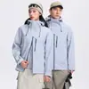 Chaqueta Desmontable a Prueba de Viento e Impermeable Luotuo Salt Mist Green Tres en Uno para Hombres y Mujeres Ropa para Exteriores Senderismo Camping Montañismo