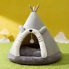 Tienda de Campaña para Gatos de Otoño e Invierno Transfronteriza, Nido para Gatos, Cama para Perros Estilo Yurta, Cama para Mascotas Navideña de Reno