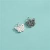 Colgante de mariposa de plata de ley S925, pulsera de cuentas de cristal trenzadas con cuentas, collar y accesorios.