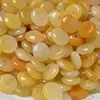 Jade Dragón Amarillo 10mm Hebilla de Paz Cuentas Sueltas Accesorios para Joyería DIY Ágata Amarilla Jade Espaciador Hebilla de Calcedonia Venta al por Mayor