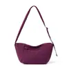 Bolsa Pequena Bolsa Feminina 2026 Nova Tendência de Moda Estilo Coreano Bolsa de Ombro Bolsa Transversal Cor Sólida Estudante Artística Bolsa Semicírculo