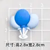 Taza de Dientes para Gato Ding-dang Sentado de Caricatura Sentado y Riendo Taza de Agua Parche Engrosado 3D Hombre Gordo Azul Gato Azul Caja de Almacenamiento