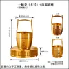 Tendencia de Tiktok Latón Atrae Fortuna Cubo de Oro Adorno Metal Dorado Chapado Lingote Pequeña Barra de Oro Latón Cubo de Agua Cobre Adorno