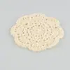 Dropshipping Internacional 10cm Velcro Algodão Puro Renda Vazada Jogos Americanos Porta-Copos Decorativos Adereços de Fotografia Roupas