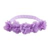 Acessórios de cabelo de princesa coreana com flores, faixa de cabelo de chiffon para crianças, adereços para fotos de bebê, faixa de cabelo de renda, atacado de fábrica