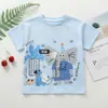 Camiseta de Manga Corta Fresca de Algodón Puro para Niños Europeos Verano 2026 Nueva Ropa de Verano para Niños Bebés Niños Pequeños Top