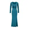 Vestido de tirantes bodycon ajustado con encaje empalmado, cola de pez + conjunto de dos piezas de vestido elegante con cárdigan corto de manga larga