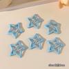 Horquilla rota con forma de estrella pentagonal para niña, horquilla con flequillo, accesorios para el cabello con clip Y2k, color dopamina, para niña pequeña