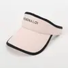 Nuevo gorro de béisbol de seda helada de doble cara para verano, visera vacía para mujer, protección solar, gorra deportiva versátil para exteriores