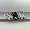 Mocasines Planos de Punta Cuadrada Estilo Francés para Mujer, Boca Baja Versátiles, con Pedrería, Elegantes Zapatos de Seda para Fiesta, Zapatos Náuticos