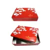 Caja Rectangular de Hojalata de Nuevo Estilo Chino Creativa con Base de Gong, Lata de Empaque Roja para Dulces de Boda, Galletas y Almacenamiento de Regalos
