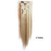 Peluca para mujer cabello largo lacio fábrica en stock venta al por mayor clip de extensión de cabello de 12 piezas peluca de cabello suministro de comercio exterior europeo y americano