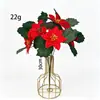 Terciopelo Navideño 5 Picos Ramo Flor Artificial Flor de Pascua Decoración del Hogar Adornos Paisajismo Flores Artificiales Venta Caliente Transfronteriza Al por Mayor