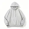 Sudadera con capucha de doble capa de alta calidad de 320g con hombros ligeramente caídos, sudadera con capucha de color liso, sudadera con capucha blanca