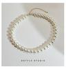 Collar de perlas de diseño simple con cadena de nicho para mujer, moda 2023, estilo Chanel de alta gama, cadena de clavícula.