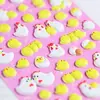Pegatinas de Pollo Japonés Estéreo Más Suerte Dibujos Animados Animales Lindos Pegatinas de Recompensa para Niños Decoración de Álbum de Bebé Diario