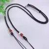 Cordão de Contas Dzi de 2,5mm Pode Ser Usado na Horizontal e na Vertical para Usar Corda para Clavícula Halter para Homens e Mulheres Brinquedo de Jade Ajustável DIY Colar com Pingente