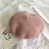 Boina de Lã Colorida Chapéu de Pintor para Mulheres Adultas Outono e Inverno Estilo Coreano Mori Girl Chapéu Boina Retrô