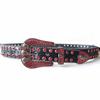 Cinturón de pedrería de calavera cabeza de fantasma deslumbrante estilo punk industria pesada cinturón brillante venta al por menor transfronteriza cinturón de cuero PU
