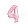 Balão de Filme de Alumínio Digital Novo de 18 polegadas Transfronteiriço EUA 0-9 Dourado e Prata Ouro Rosa Suprimentos de Decoração para Festa de Aniversário
