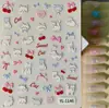 Adesivos Fofos de Gato Desenho Animado em Relevo, Múltiplas Opções Disponíveis, Adesivos 3D à Prova d'Água para Unhas de Crianças Gatinho, Modelo Yl