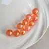 Cuentas redondas acrílicas iridiscentes mate de 16 mm, accesorios de cuentas para DIY para cadenas de teléfono, llaveros, colgantes y materiales decorativos