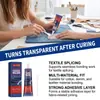 Adhesivo para Tela JUE FISH: Un adhesivo especializado para reparar y unir agujeros en ropa, cuero, plantillas de zapatos y telas, sin dejar marcas visibles