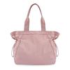Bolsa de lona para mujer estilo coreano de hombro plisada con cordón bolsa de lona fresca artística color sólido portátil cruzada casual para mujer