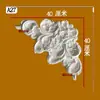 Moldura de Esquina de Yeso, Tallado de Flor en Esquina, Estilo Europeo y Francés Decorativo para Fondo de Pared de TV Interior, Modelo Nuevo